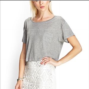 Grey Crop top brand new never worn